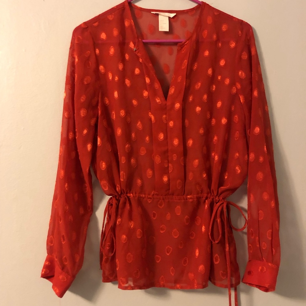 H&M burnt orange top